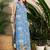 Women Floral Printed Regular Linen Kurta with Trousers