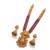 Gold plated south indian temple jewelry set - long pearl haram necklace with jhumka earrings for wedding
