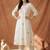 Women Floral Embroidered Angrakha Thread Work Pure Cotton Kurta with Trousers