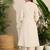 Adults-Women Woven Design Embroidered Cotton A-Line Kurta with Trousers