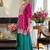 Women Ethnic Motifs Embroidered Regular Mirror Work Kurta with Palazzos & With Dupatta