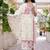 Floral Embroidered Thread Work  Cotton Kurta With Palazzos & Dupatta