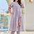 Women Floral Embroidered Thread Work Pure Cotton Kurta with Trousers