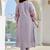 Women Floral Embroidered Thread Work Pure Cotton Kurta with Trousers