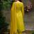 Floral Embroidered A-Line Round Neck Beads & Stones Kurta With Trousers & Dupatta