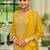 Ethnic Motifs Embroidered Round Neck Straight Kurta With Trousers & Dupatta