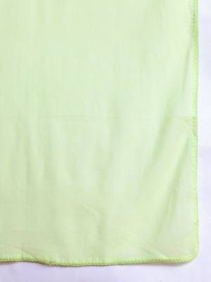 Floral Embroidered Panelled Thread Work Pure Cotton Kurta with Trousers & Dupatta 4