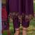Floral Yoke Design Tie-Up Neck Thread Work A-Line Kurta & Trousers With Dupatta