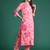 Floral Printed Pure Cotton Kurta with Trousers & With Dupatta