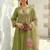 Women Floral Embroidered Regular Thread Work Liva Kurta with Trousers & With Dupatta