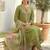 Women Floral Embroidered Regular Thread Work Liva Kurta with Trousers & With Dupatta