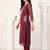 Women Bandhani Printed Regular Thread Work Kurta with Trousers & With Dupatta
