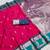 Pink soft banarasi silk saree with zari weaving  design with contrast blouse