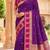 Wine soft banarasi silk saree with zari weaving  design with contrast blouse