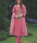 Women Animal Embroidered Regular Sequinned Kurta with Trousers & With Dupatta