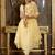 Embroidered Notch Neck Panelled A Line Pure Cotton Kurta With Trousers & Dupatta
