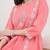 Floral Embroidered Thread Work Pure Cotton Kurta With Trousers