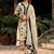 V Neck Floral Embroidered Thread Work Pure Cotton Kurta with Trouser & Dupatta