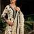 V Neck Floral Embroidered Thread Work Pure Cotton Kurta with Trouser & Dupatta
