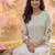 Women Striped Regular Thread Work Kurta with Trousers