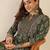 Women Floral Printed Regular Sequinned Detail Pure Cotton Kurta with Trousers