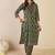 Women Floral Printed Regular Sequinned Detail Pure Cotton Kurta with Trousers