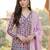 Women Floral Printed Empire Gotta Patti Pure Cotton Kurta with Trousers & With Dupatta