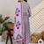Women Floral Printed Empire Gotta Patti Pure Cotton Kurta with Trousers & With Dupatta