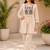  beige cotton blend with embroidery work embroidery co-ord set