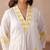 Floral Embroidered Thread Work Pure Cotton A-Line Kurta with Trouser & Dupatta