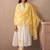 Floral Embroidered Thread Work Pure Cotton A-Line Kurta with Trouser & Dupatta