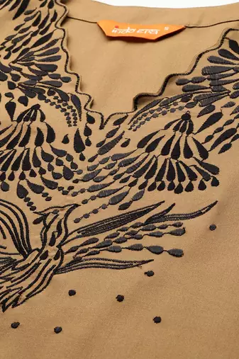 Embroidered Kurta with Trousers