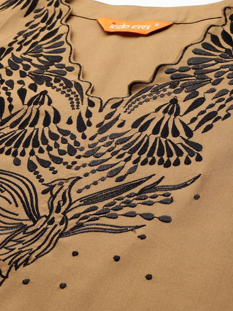Embroidered Kurta with Trousers