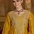 Ethnic Motifs Embroidered A-Line Bandhani Zari Kurta With Trousers & Dupatta