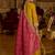 Ethnic Motifs Embroidered A-Line Bandhani Zari Kurta With Trousers & Dupatta