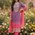 Women Leheriya Dyed Regular Sequinned Kurta with Trousers & With Dupatta