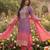 Women Leheriya Dyed Regular Sequinned Kurta with Trousers & With Dupatta