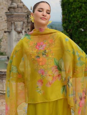Women Embroidered Kurta with Trousers & Dupatta 6