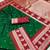 Green soft banarasi silk saree with zari weaving  design with contrast blouse