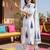 Women Ethnic Motifs Printed Pleated Pure Cotton Kurta with Trousers & With Dupatta