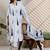 Women Ethnic Motifs Printed Pleated Pure Cotton Kurta with Trousers & With Dupatta