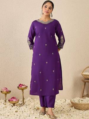 Women Ethnic Motifs Embroidered Regular Kurta with Patiala & Dupatta 6