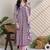 Women Floral Printed Empire Pure Cotton Kurta with Trousers & With Dupatta
