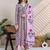 Women Floral Printed Empire Pure Cotton Kurta with Trousers & With Dupatta