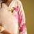 Floral Printed Beads and Stones Linen Straight Kurta with Trouser & Dupatta