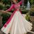 White Cotton Free Size Stitched Navratri Lehenga Choli with Bandhani & Kutchi Patch Work
