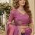 Purple silk blend Lehenga Choli with Zari Embroidery & Sequin Work