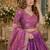 Purple silk blend Lehenga Choli with Zari Embroidery & Sequin Work