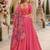 Pink Silk Semi Stitched Lehenga Choli with Zari Embroidery & Sequence Work