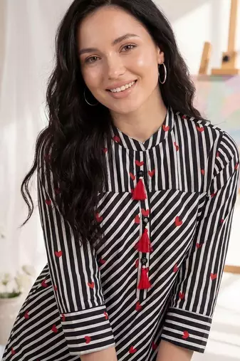 Women Printed Regular Pure Cotton Kurta with Trousers